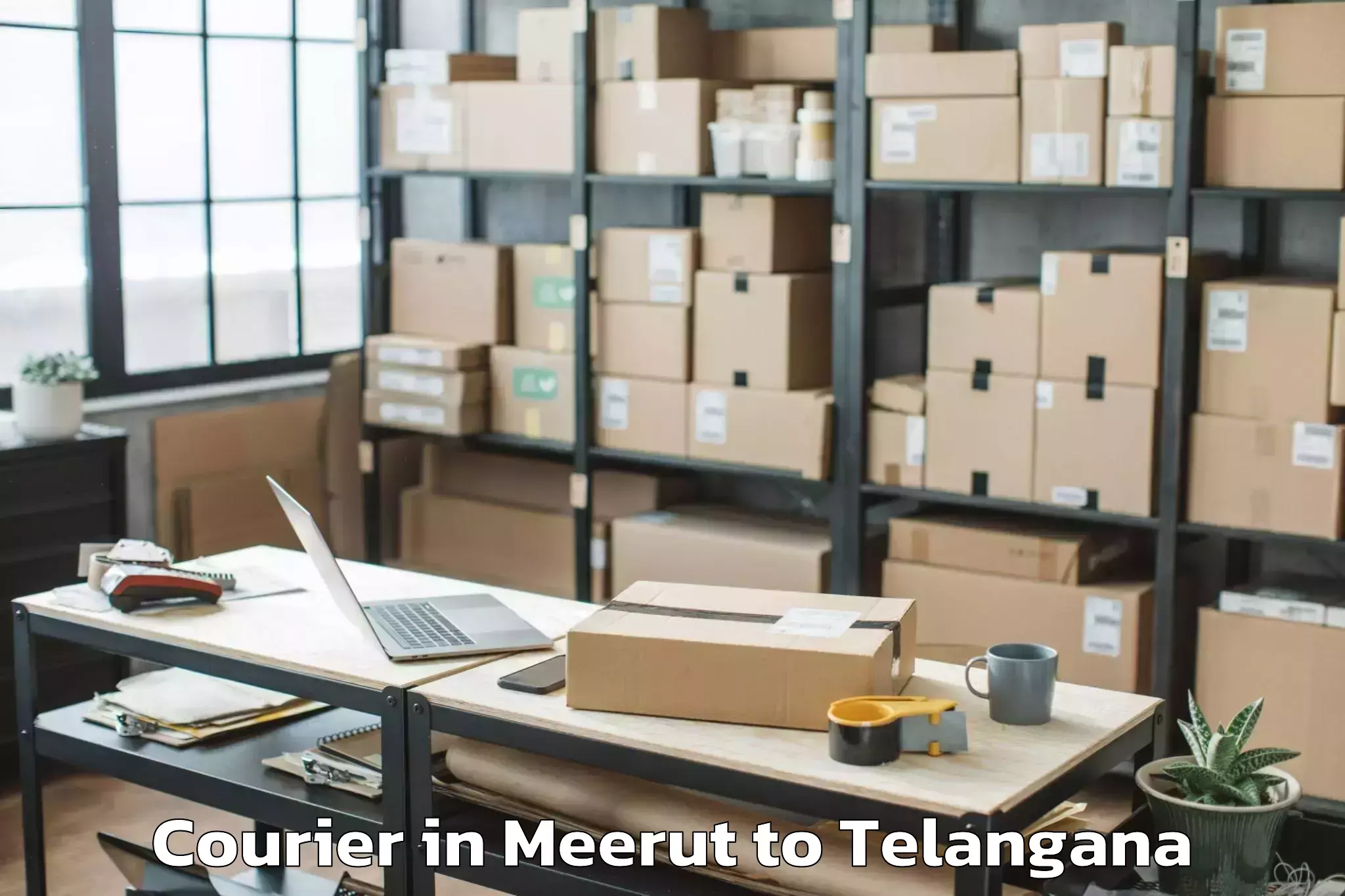 Meerut to Husnabad Courier Booking